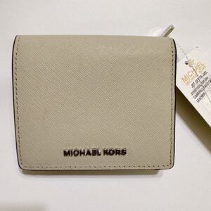 NWT Vintage‎ Y2K Rare Michael Kors Tri-Fold Jet set travel wallet